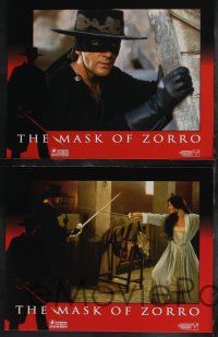 8y404 MASK OF ZORRO 8 LCs '98 Antonio Banderas, sexy Catherine Zeta-Jones, Anthony Hopkins!