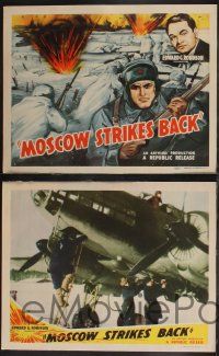 8y426 MOSCOW STRIKES BACK 8 LCs '42 WWII documentary made when Russia was our ally,Edward G Robinson