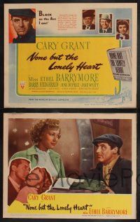 8y460 NONE BUT THE LONELY HEART 8 LCs '44 images of Cary Grant & Oscar-winner Ethel Barrymore!