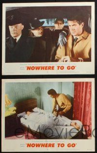 8y812 NOWHERE TO GO 5 LCs '59 tough handsome George Nader is too hot for the underworld!