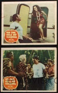 8y813 ON THE ISLE OF SAMOA 5 LCs '50 Jon Hall, Susan Cabot, South Pacific romance & adventure!