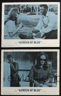 8y816 PATCH OF BLUE 5 LCs '66 Sidney Poitier & Elizabeth Hartman are captive in their own world!