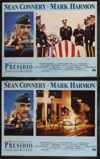 8y497 PRESIDIO 8 LCs '88 Sean Connery, Mark Harmon, Meg Ryan, Jack Warden, Scene of the Crime!