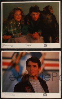 8y502 PROJECT X 8 LCs '87 great images of Matthew Broderick, Helen Hunt & Virgil the chimpanzee!