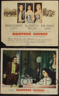 8y510 RAINTREE COUNTY 8 LCs '57 Montgomery Clift, Elizabeth Taylor & Eva Marie Saint!
