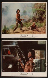 8y511 RAMBO FIRST BLOOD PART II 8 LCs '85 no man, no law, no war can stop Sylvester Stallone!