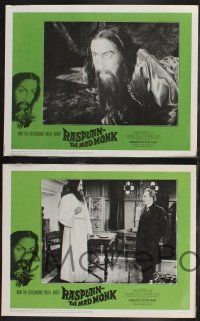 8y514 RASPUTIN THE MAD MONK 8 LCs '66 cool images of crazed Christopher Lee in title role!