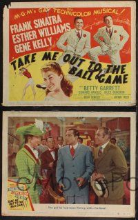 8y603 TAKE ME OUT TO THE BALL GAME 8 LCs '49 Frank Sinatra, Esther Williams, Gene Kelly, baseball!