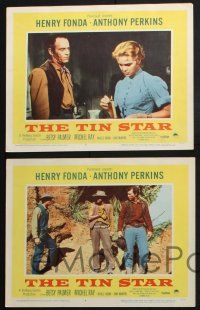 8y832 TIN STAR 5 LCs '57 cowboys Henry Fonda & Anthony Perkins in western action!