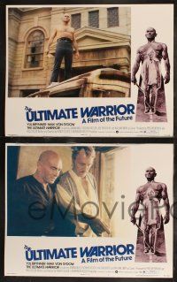 8y636 ULTIMATE WARRIOR 8 LCs '75 bald & barechested Yul Brynner, Max von Sydow, film of the future!