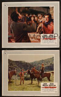 8y945 WAR WAGON 3 LCs '67 cowboys John Wayne & Kirk Douglas, cool western images!