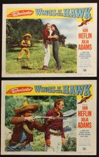 8y770 WINGS OF THE HAWK 6 LCs '53 Van Heflin, Julia Adams, directed by Budd Boetticher, 3-D!