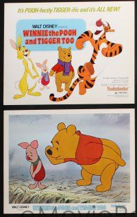 8y771 WINNIE THE POOH & TIGGER TOO 6 LCs '74 Disney, A.A. Milne, Rabbit, Piglet, Christopher Robin!