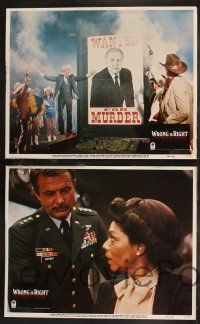 8y680 WRONG IS RIGHT 8 LCs '82 TV reporter Sean Connery, Robert Conrad, Katharine Ross!