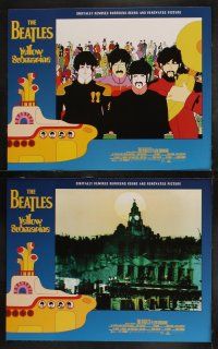8y683 YELLOW SUBMARINE 8 LCs R99 wonderful psychedelic art of Beatles John, Paul, Ringo & George!