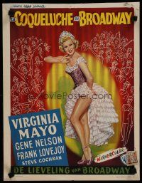 8z591 SHE'S BACK ON BROADWAY Belgian '53 full-length sexy Virginia Mayo in skimpy outfit!