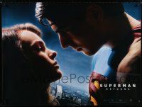 8z499 SUPERMAN RETURNS teaser British quad '06 Brandon Routh, Kate Bosworth as Lois Lane!