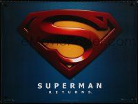 8z501 SUPERMAN RETURNS teaser British quad '06 Bryan Singer, great image of classic symbol!