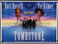 8z507 TOMBSTONE British quad '94 Kurt Russell as Wyatt Earp, Val Kilmer as Doc Holliday