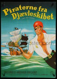 8z782 DEVIL-SHIP PIRATES Danish '64 Hammer, hot-blooded crew of cutthroats, buccaneer artwork!