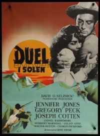 8z786 DUEL IN THE SUN Danish '51 Jennifer Jones, Gregory Peck & Joseph Cotten in King Vidor epic!