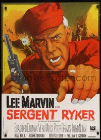 8z829 SERGEANT RYKER Danish '69 is Lee Marvin an enemy agent or U.S. sergeant in the Korean War!