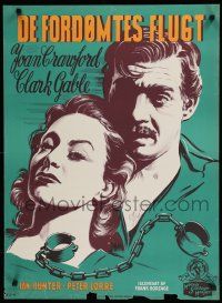 8z836 STRANGE CARGO Danish '49 Clark Gable escapes from Devil's Island & loves Joan Crawford!