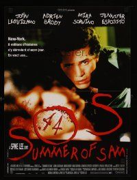 8z311 SUMMER OF SAM French 15x21 '99 Spike Lee directed, cool image of John Leguizamo!