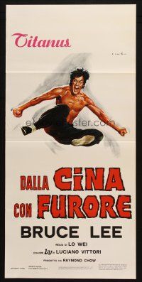 8z130 CHINESE CONNECTION Italian locandina R70s Jing Wu Men, kung fu master Bruce Lee by Ciriello!