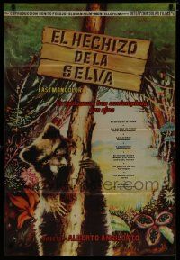 8z059 SONG OF THE FOREST Spanish '58 L'incanto della foresta, artwork of nature!