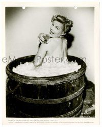 9a099 BAIT 8x10 key book still '54 close up of sexy bad girl Cleo Moore naked in bathtub!