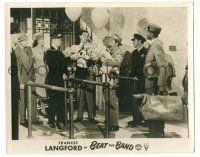9a107 BEAT THE BAND deluxe Australian 8x10 still '47 cops stop Phillip Terry & Ralph Edwards w/toys!
