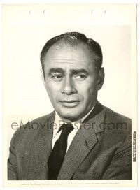 9a175 CARPETBAGGERS 8x11 key book still '64 head & shoulders portrait of Martin Balsam in suit!
