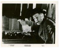9a224 DIABOLIQUE 8.25x10 still '55 close up of Charles Vanel with cigar by shoes on rack!