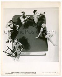 9a297 FROM HERE TO ETERNITY 8.25x10 still '53 art of Clift, Sinatra, Reed, Kerr & Lancaster on book