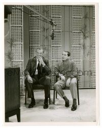 9a309 GARY COOPER/PERRY COMO TV 7.25x9 still '59 the great actor & singer appearing together on TV