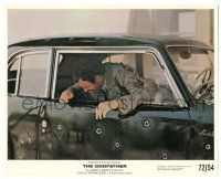 9a018 GODFATHER 8x10 mini LC '72 James Caan in hail of gunfire at toll booth, Coppola classic!