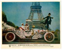 9a021 GREAT RACE color 8.25x10 still '65 Natalie Wood, Tony Curtis & Jack Lemmon by Eiffel Tower!