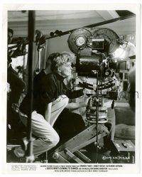 9a353 GUESS WHO'S COMING TO DINNER candid 8.25x10 still '67 Katharine Hepburn behind camera on set!