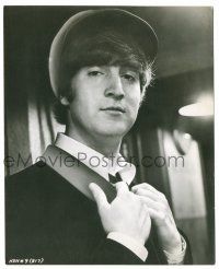 9a367 HARD DAY'S NIGHT deluxe 7.25x9.5 still '64 wonderful close portrait of Beatles' John Lennon!