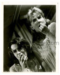 9a375 HAUNTING 8x10 still '63 close up of terrified Julie Harris & Claire Bloom!