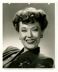 9a445 JANE FARRAR 8x10 key book still '43 head & shoulders smiling portrait of the pretty actress!