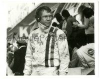 9a532 LE MANS 8.25x10.25 still '71 waist-high c/u of race car driver Steve McQueen in uniform!