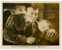 9a592 MAN WHO KNEW TOO MUCH 8x10 still '34 Alfred Hitchcock directed, great c/u of Peter Lorre!