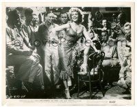 9a629 MISS SADIE THOMPSON 8x10.25 still '53 sexy prostitute Rita Hayworth dances for soldiers!