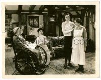 9a656 NIGHT MUST FALL 8x10 still '37 Dame May Whitty in wheelchair looks at Rosalind Russell!