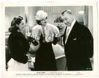 9a711 PLAY GIRL 8x10.25 still '41 sexy Kay Francis in fur between Nigel Bruce & Mildred Coles!