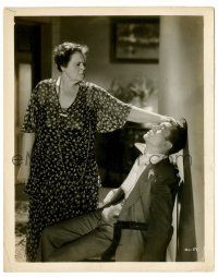 9a713 POLITICS 8x10 still '31 Marie Dressler puts her hand on William Bakewell's forehead!