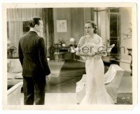 9a715 POSSESSED 8x10.25 still '31 c/u of sexy Joan Crawford in feathered dress by Wallace Ford!