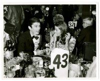 9a748 ROBERT EVANS 8.25x10 still '68 with actress Annabelle Garth at Golden Globes Awards!
